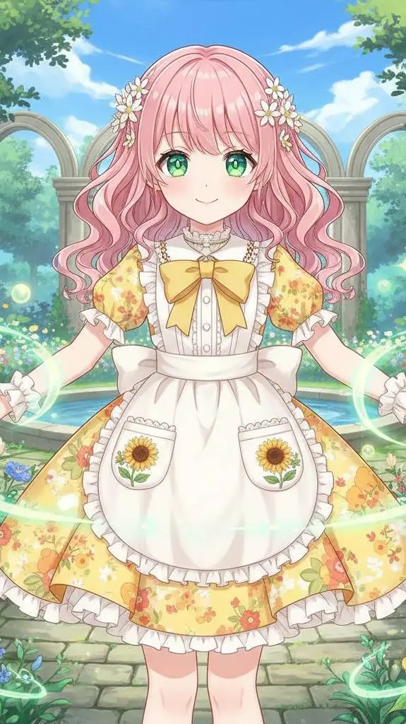 ai character: Zoe Anya Siete de  background