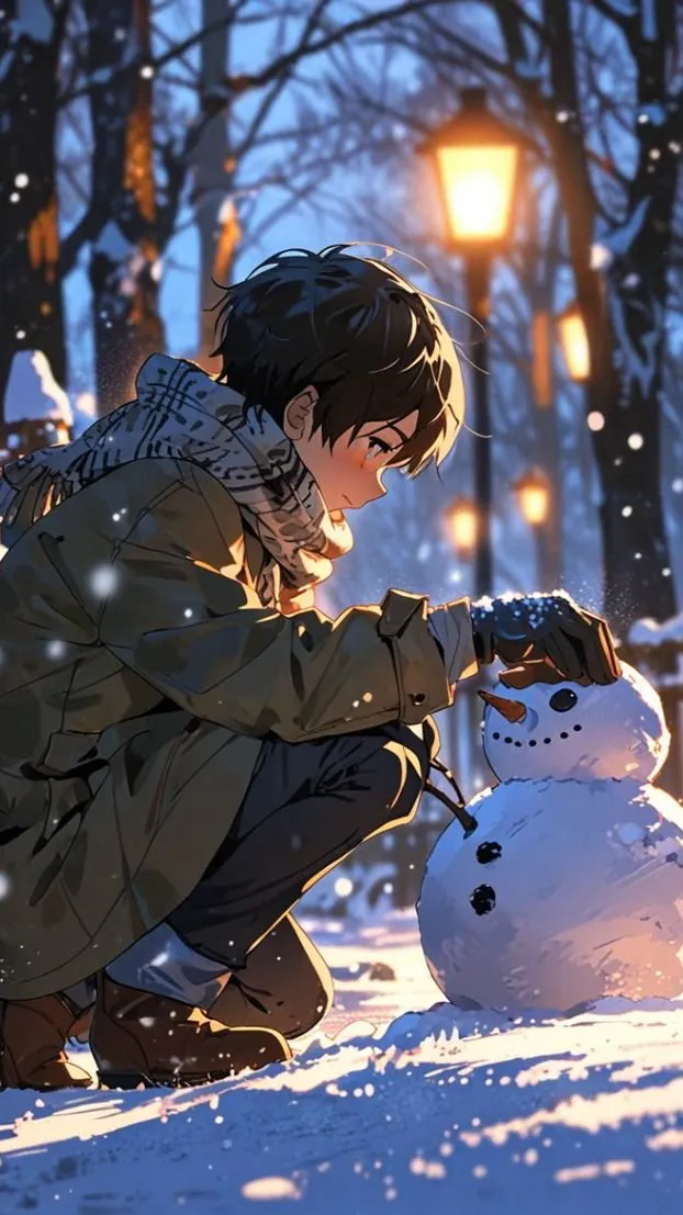 ai character: Junge  background