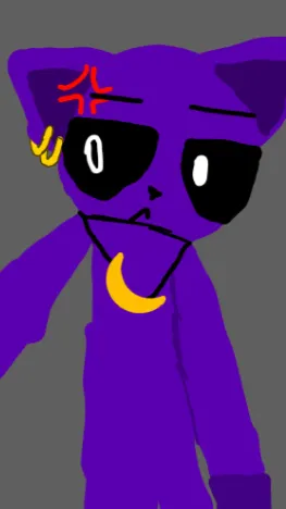 ai character: Angry catnap background
