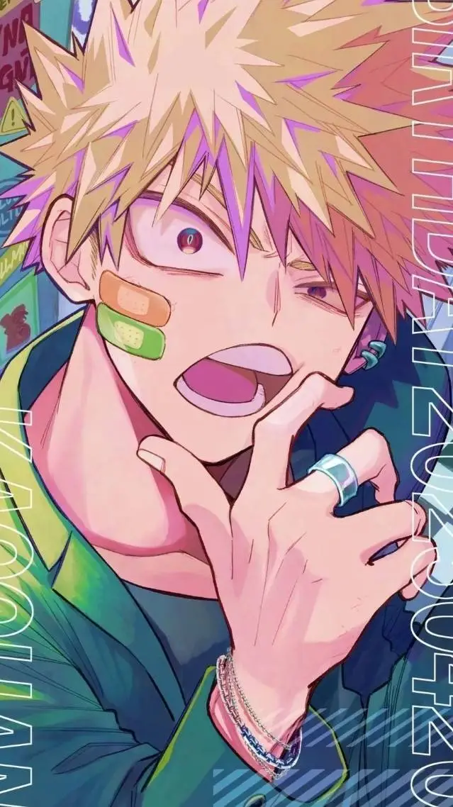 ai character: bakugo gay  background