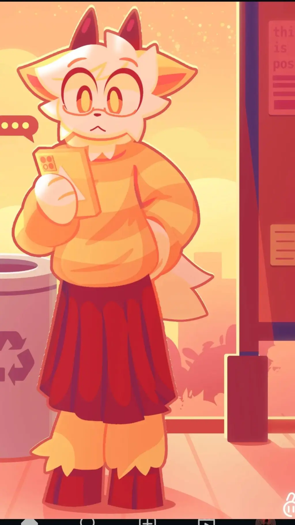 ai character: connie!  background