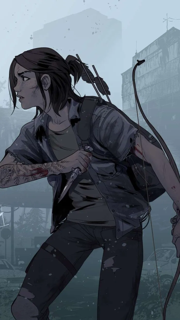 ai character: Ellie Williams background