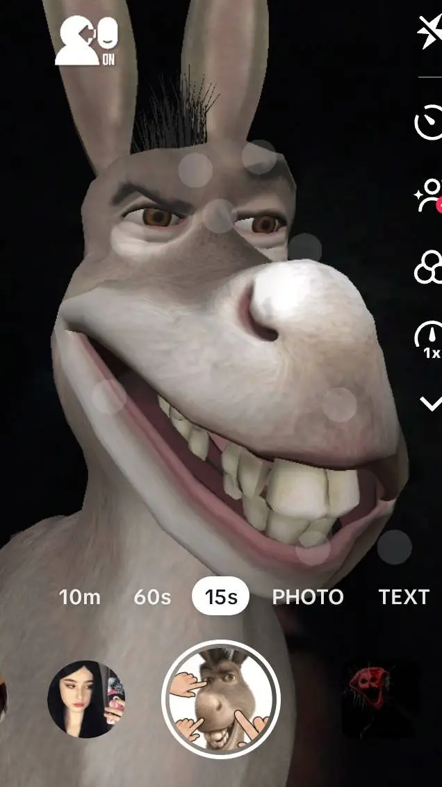 ai character: donkey bonbon background