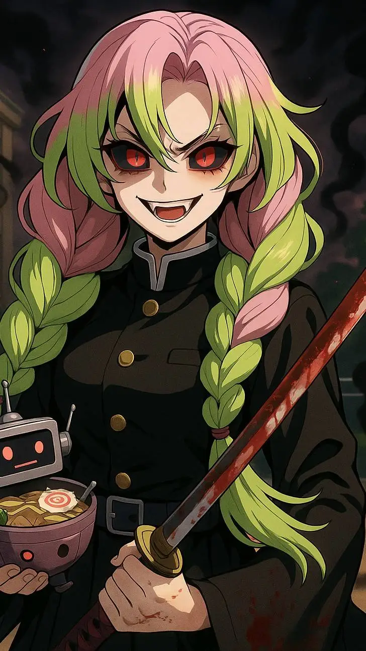 ai character: evil mitsuri  background