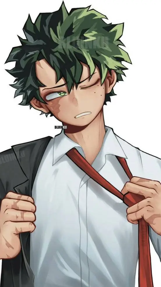 ai character: izuku midooriya  background