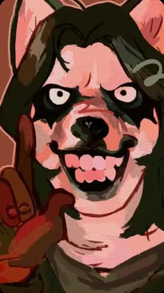 ai character: Smile dog background