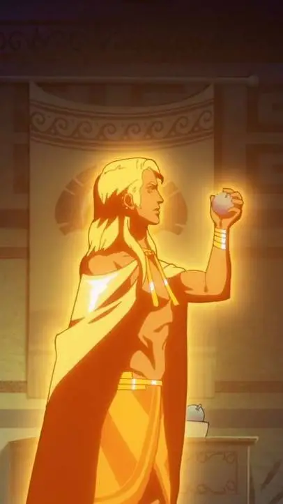 ai character: Apollo boz background
