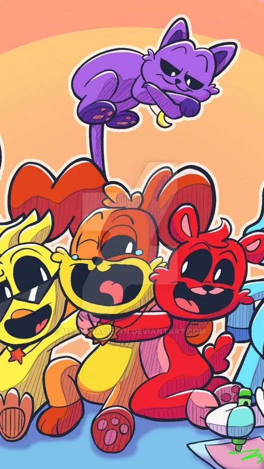 ai character: Smiling critters! background