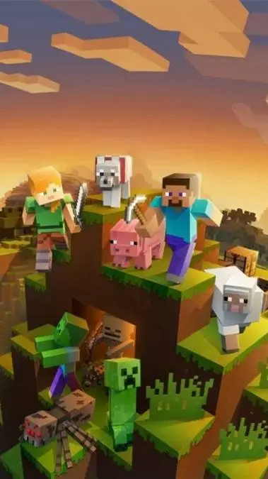 ai character: minecraft SMP background