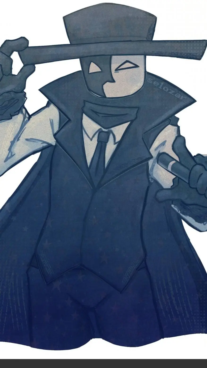 ai character: Artful O⁠_⁠o background