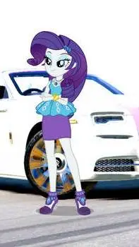 ai character: Rols Roys y Rarity background