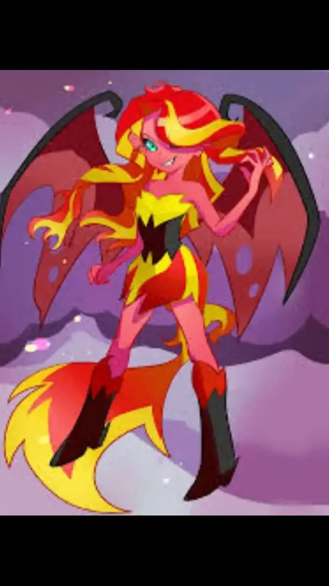 ai character: Demon shimer EG background