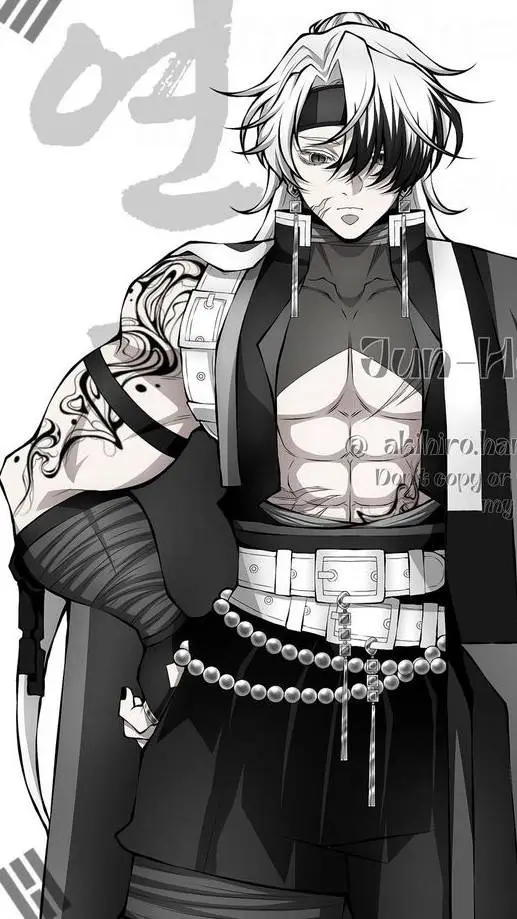 ai character: Jun x Kny background