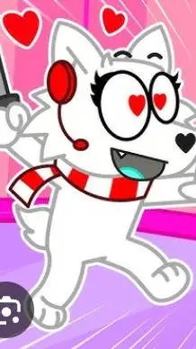 ai character: snowi fox yandere  background