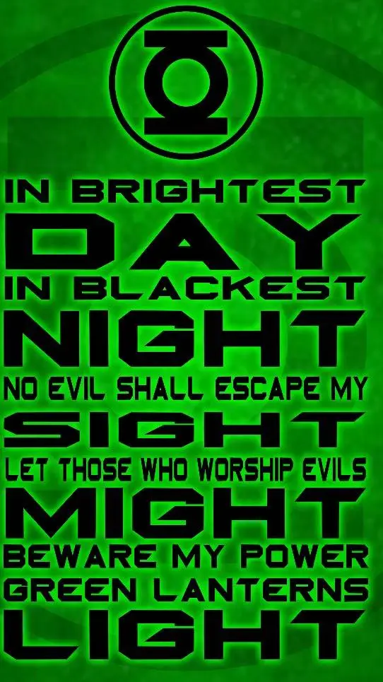 ai character: green lantern ring background