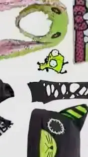 ai character: The scene kid background