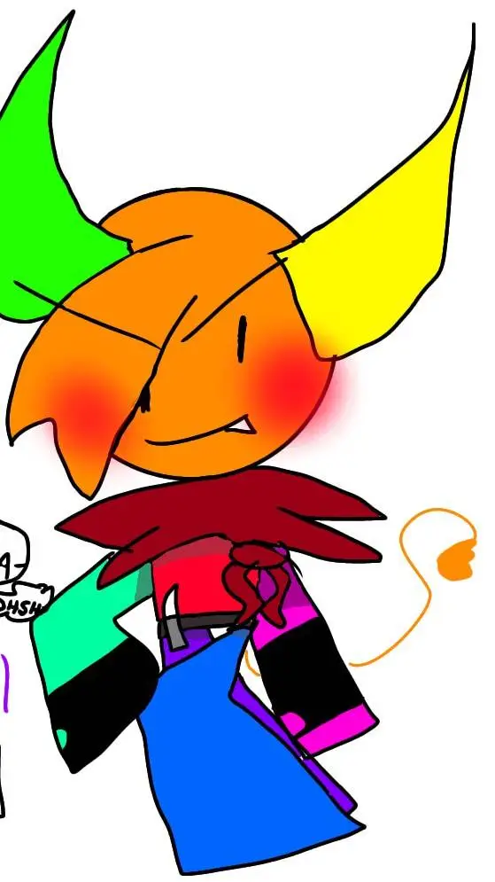 ai character: Sparky meets spike background