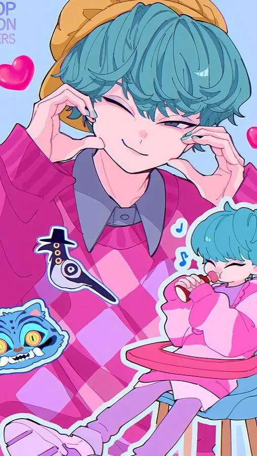 ai character: baby (⁠｡⁠♡⁠‿⁠♡⁠｡⁠) background