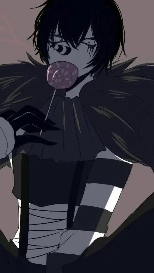 ai character: 🖤🤍Laughing jack🖤🤍 background