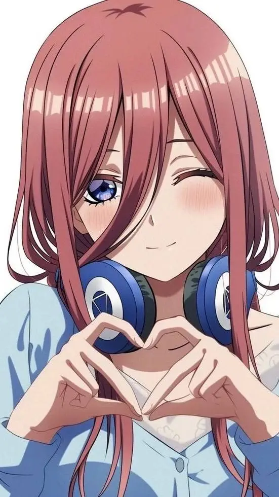 ai character: Miku Nakano  background