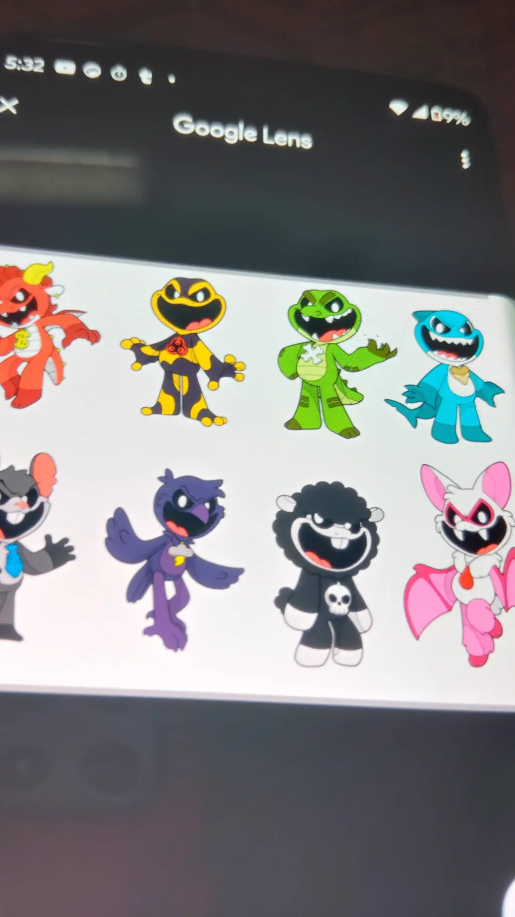 ai character: NIGHTMARE CRITTERS background