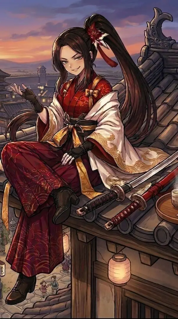 ai character: Shiori  background