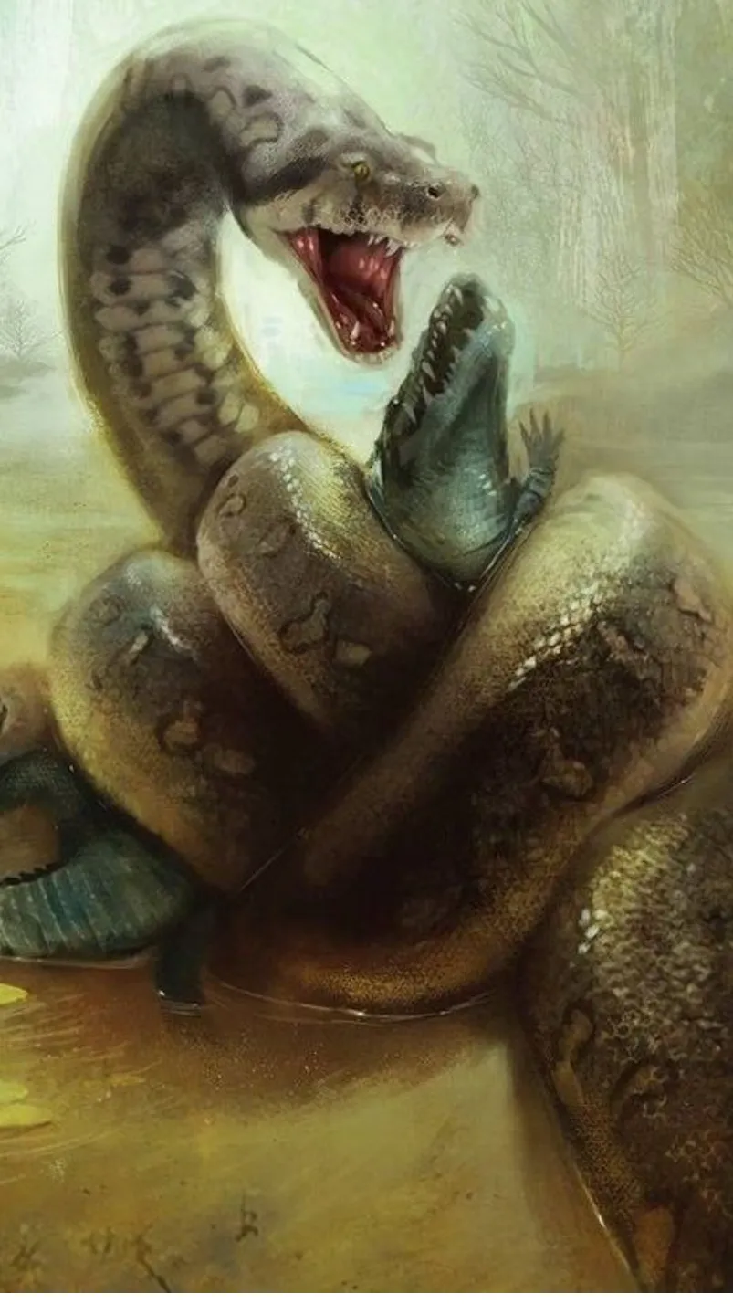 ai character: titanoboa background