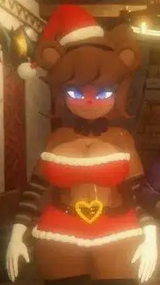 ai character: frenni vr Navidad background