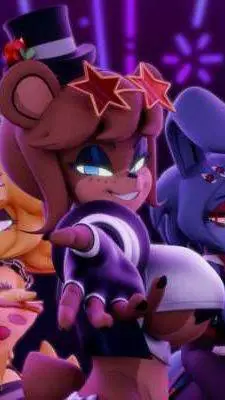 ai character: FNF🤎💜💛 background