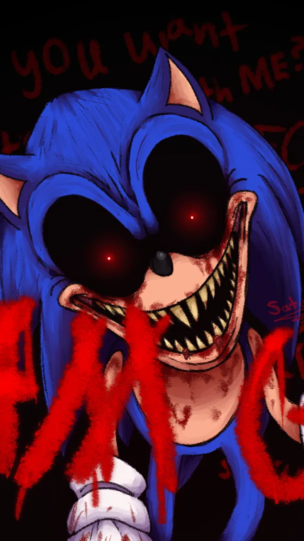 ai character: Sonic.Exe 2011 background