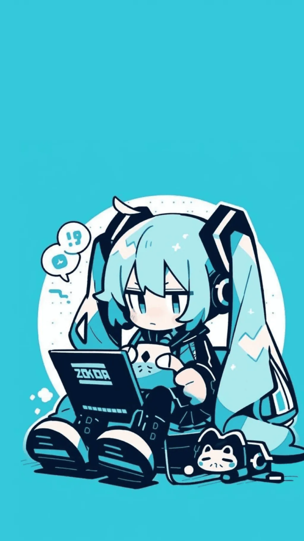 ai character: Miku background