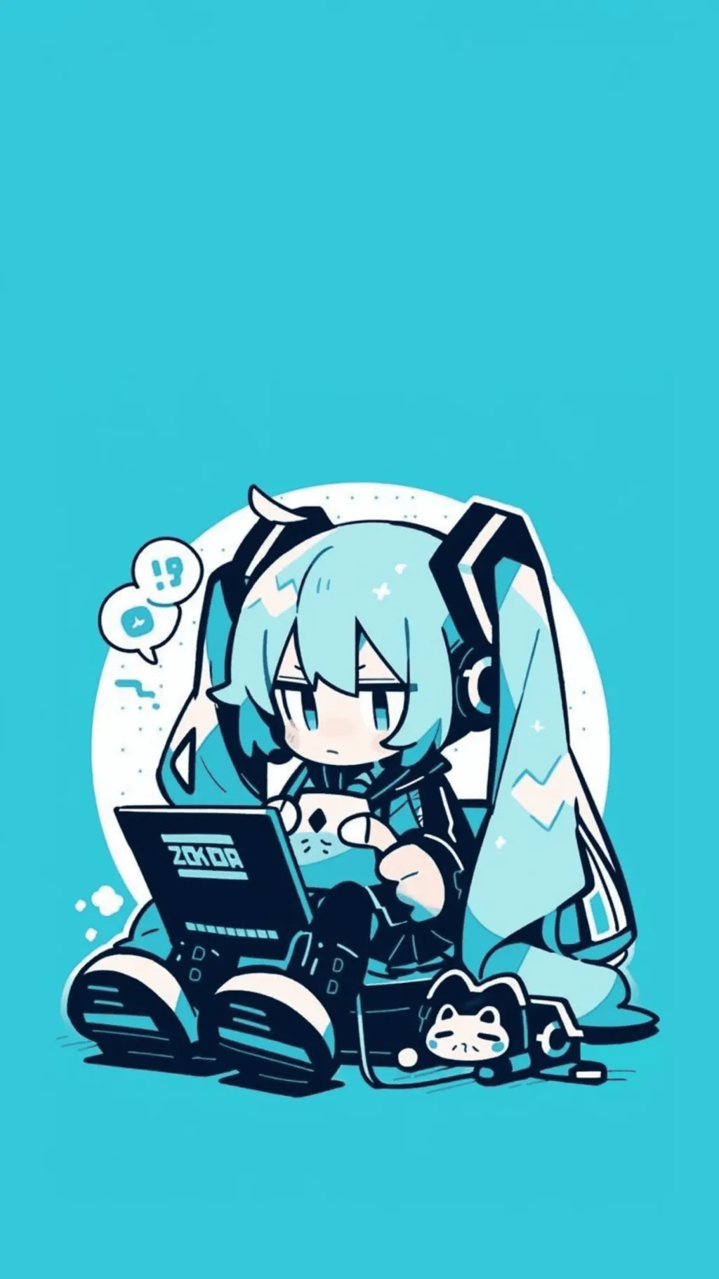 ai character: Miku background