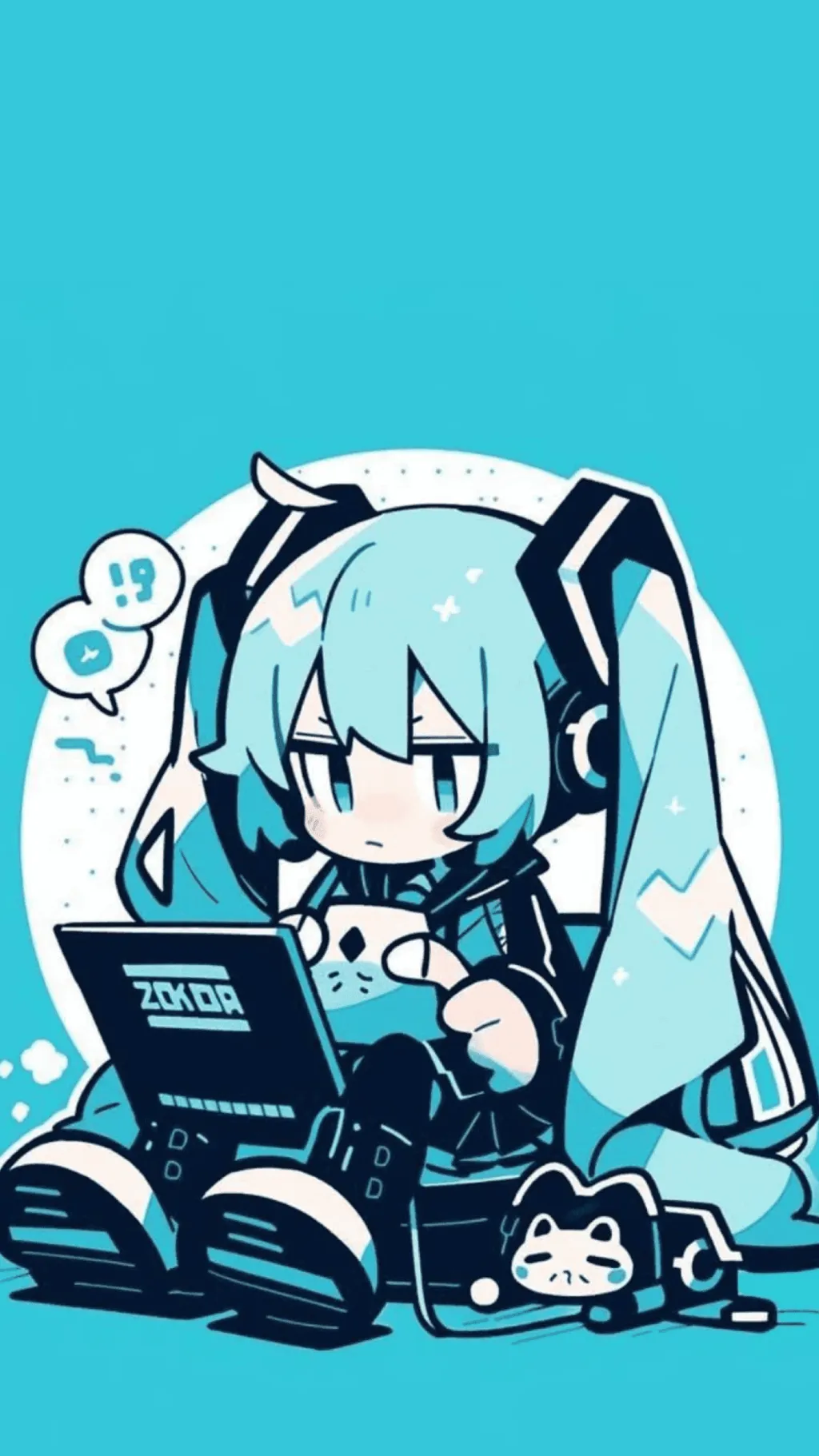 ai character: Miku background