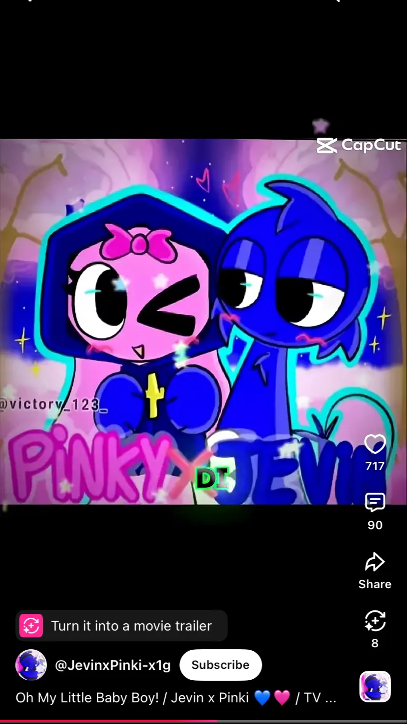 ai character: Jevin x pinky background