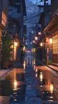 ai character: Midnight stroll background