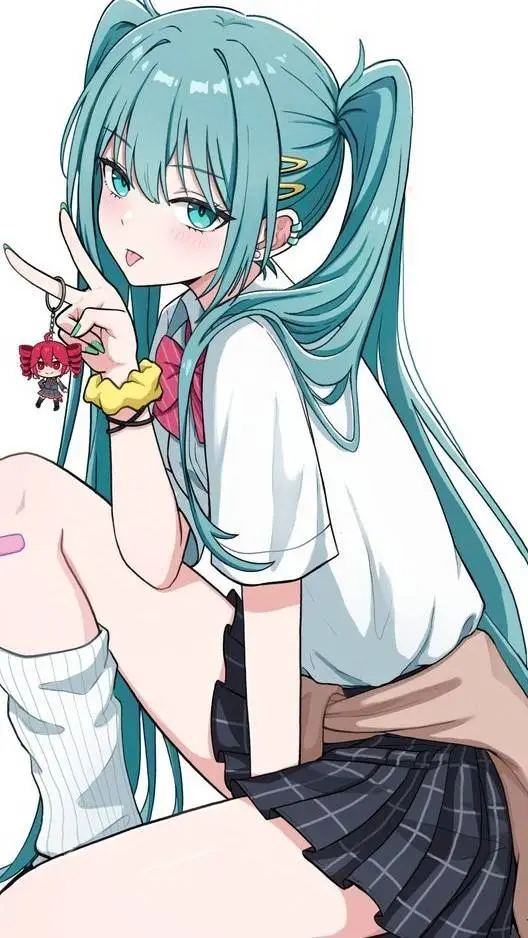 ai character: Hatsune Miku  background