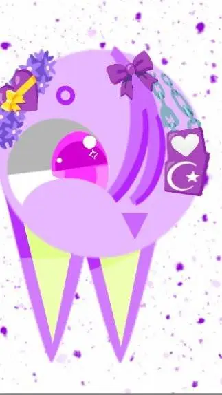 ai character: purple  background