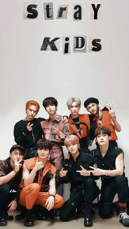 ai character: SKZ💙(sign board) background