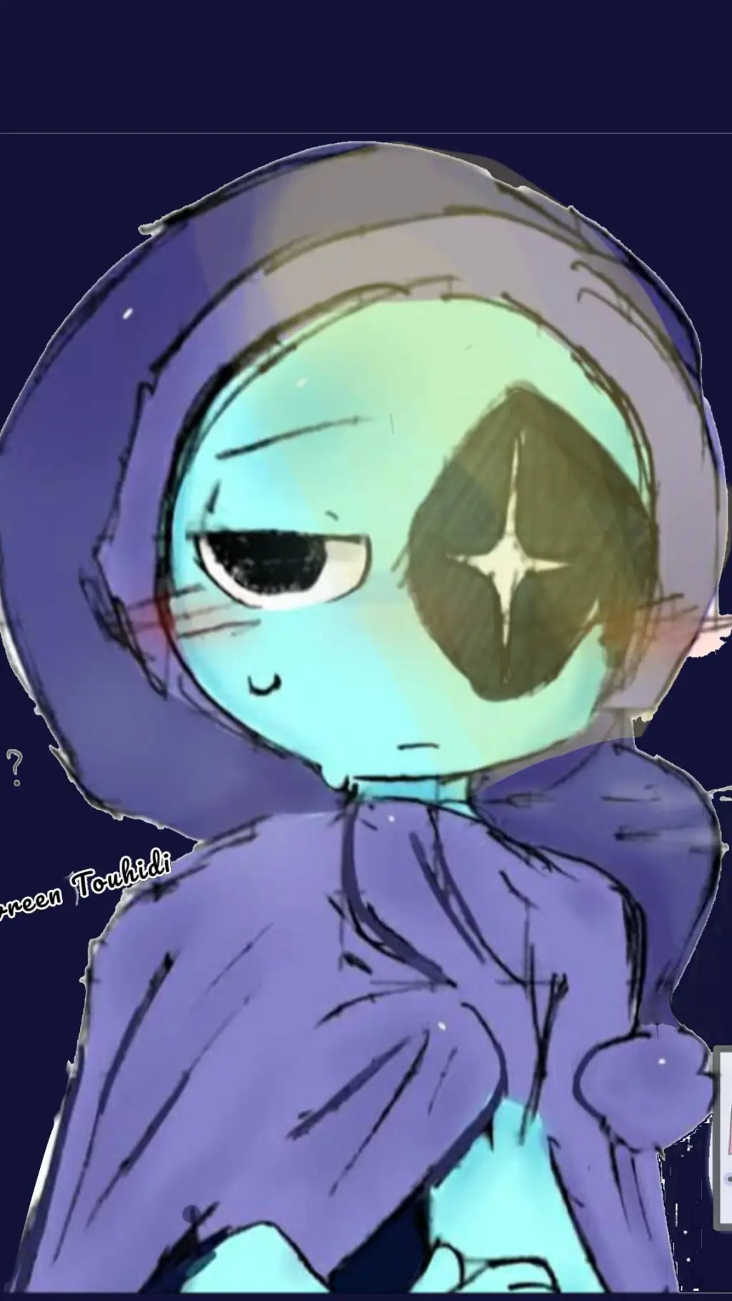 ai character: DW maid dress!  background