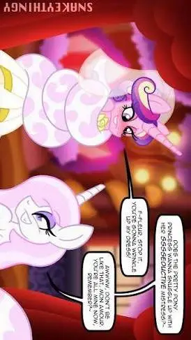 ai character: MLP Lamia-pony Eve background