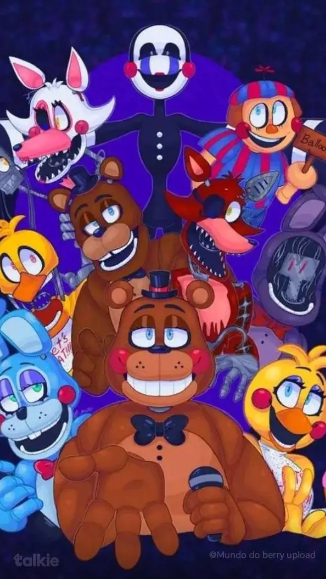 ai character: Fnaf 2 background