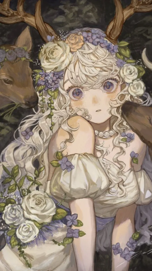 ai character: Indigo background