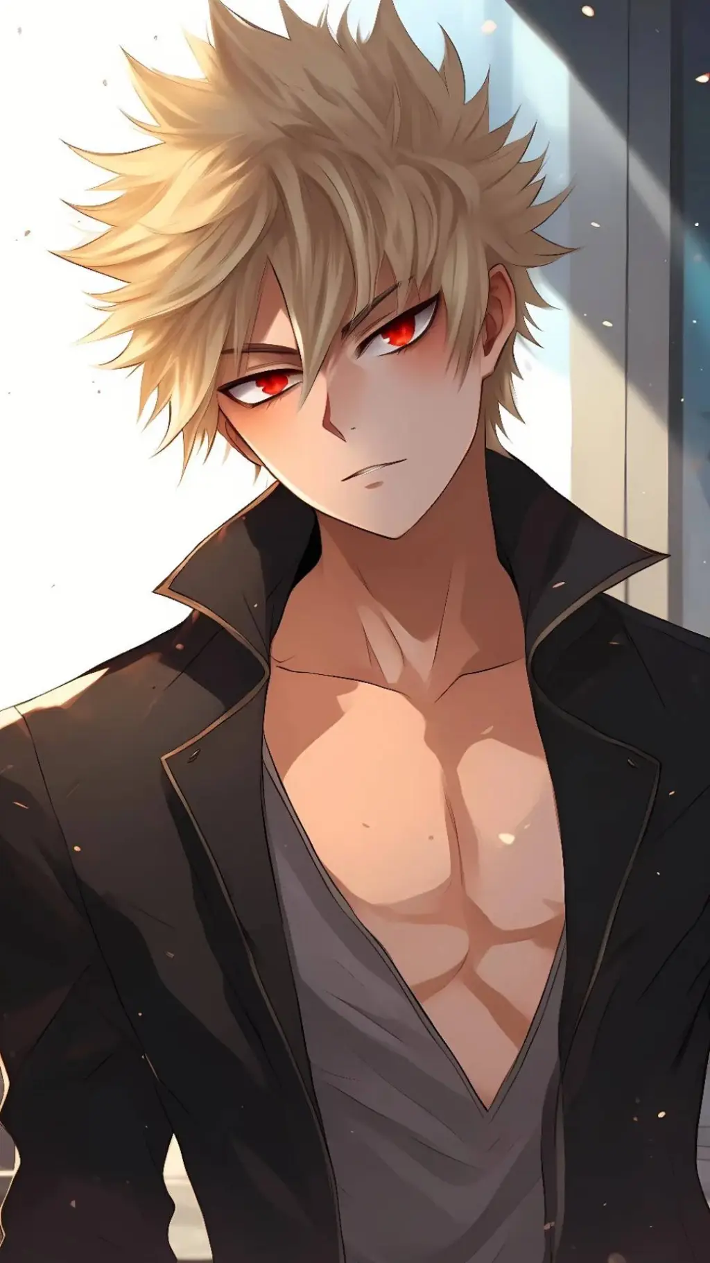 ai character: Katsuki Bakugo background