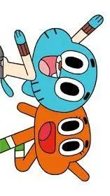 ai character: gumball🩵🐱 background
