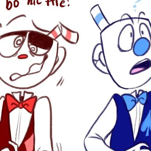 chat with ai character: cuphead and mugman