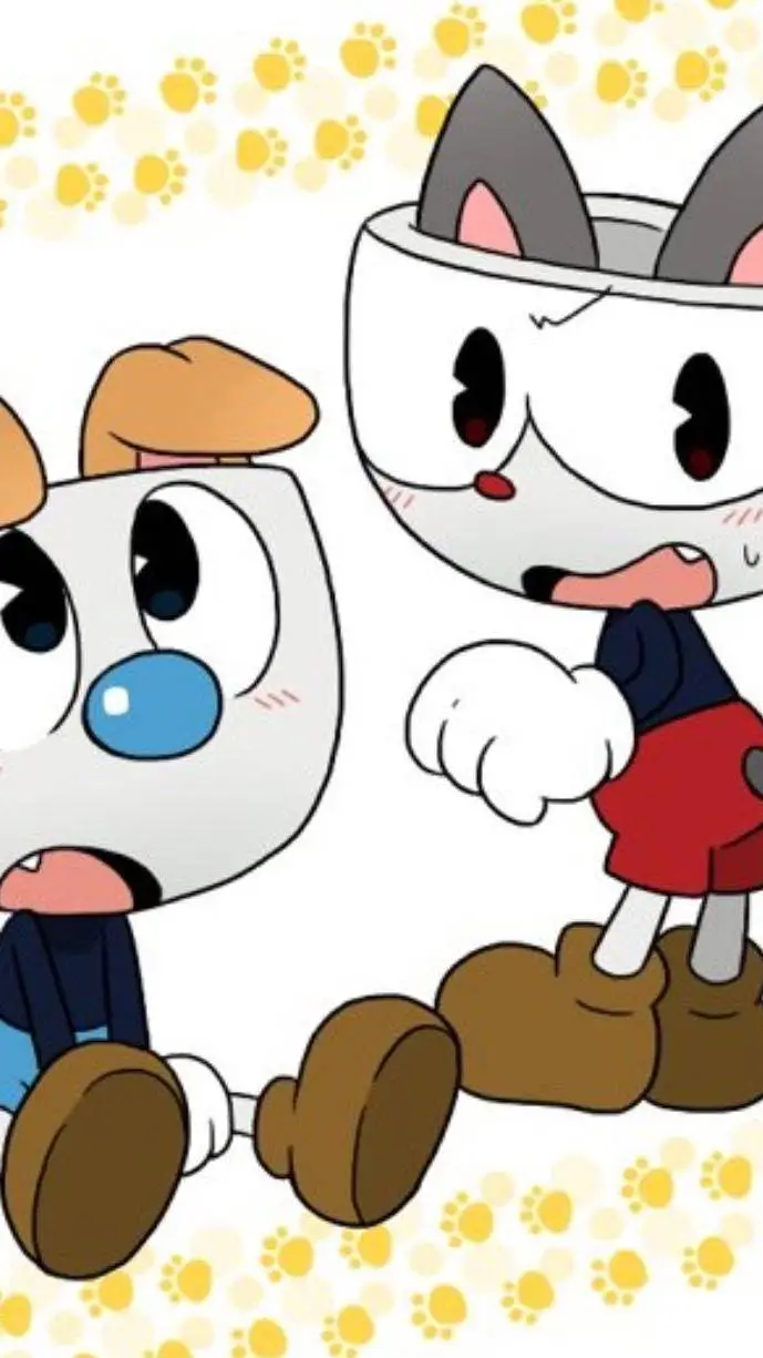 ai character: cuphead and mugman background