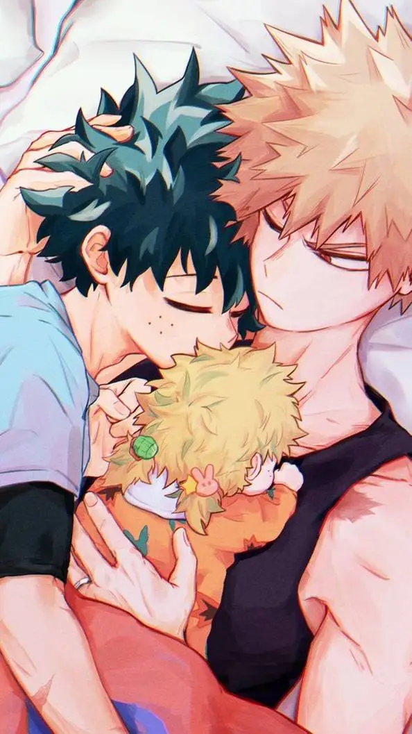 ai character: Bakudeku ❤️ background