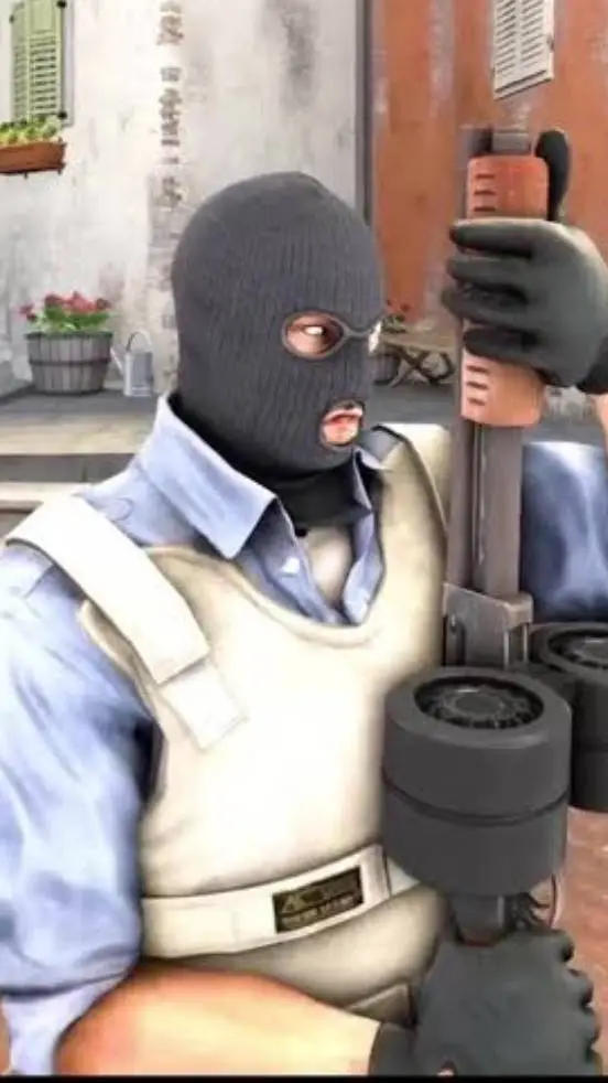 ai character: Csgo cursed weapon background