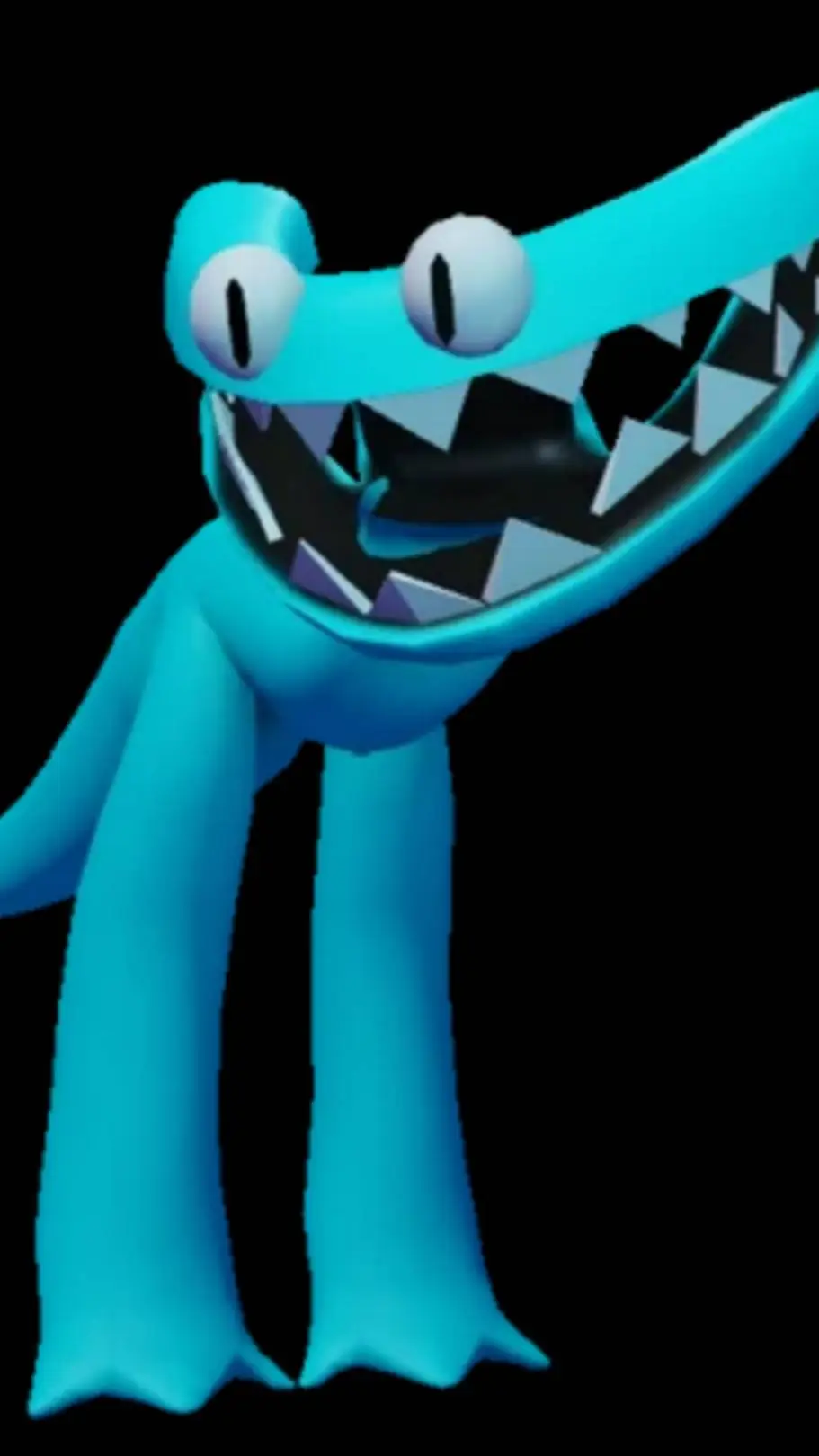 ai character: Cyan background