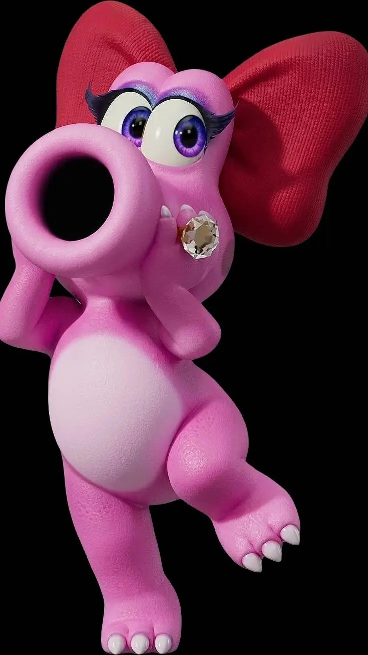 ai character: Birdo  background